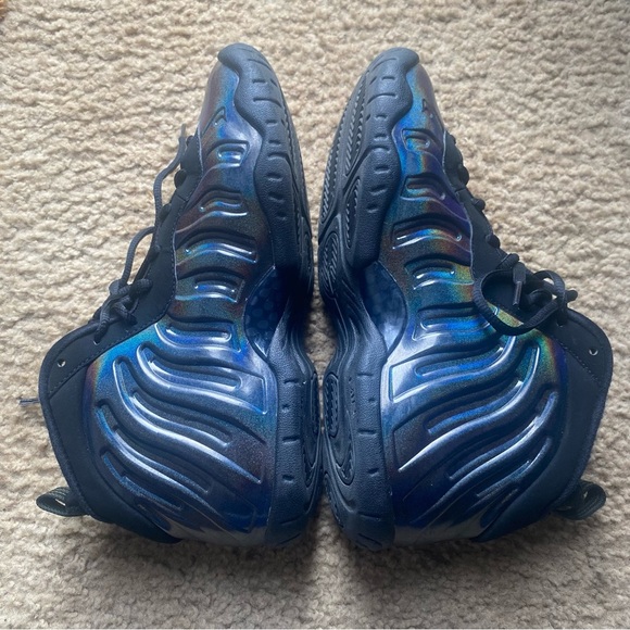 Nike‎ Black/greenish foam posite mid legion Sneakers Sporty Design - Picture 3 of 6